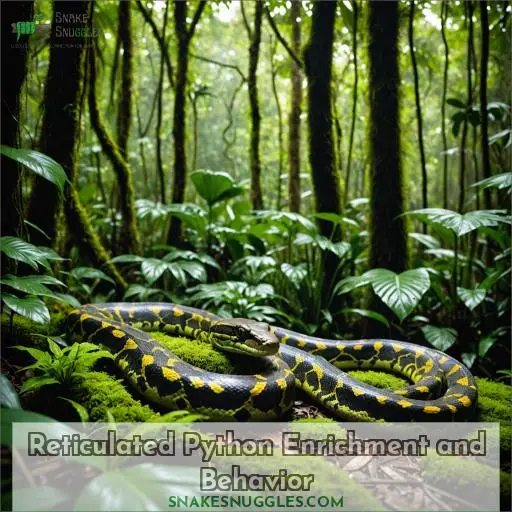 Reticulated Python Enrichment and Behavior