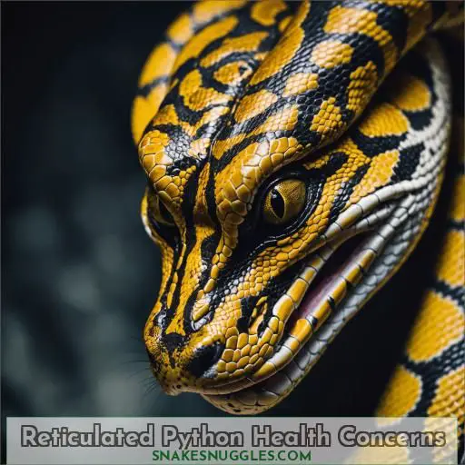 Reticulated Python Health Concerns