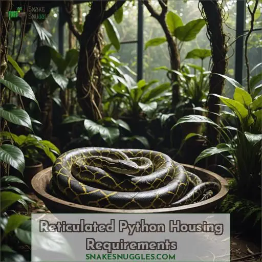 Reticulated Python Housing Requirements