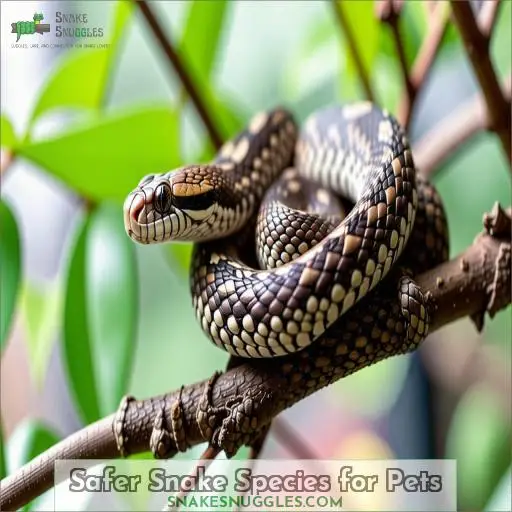 Safer Snake Species for Pets