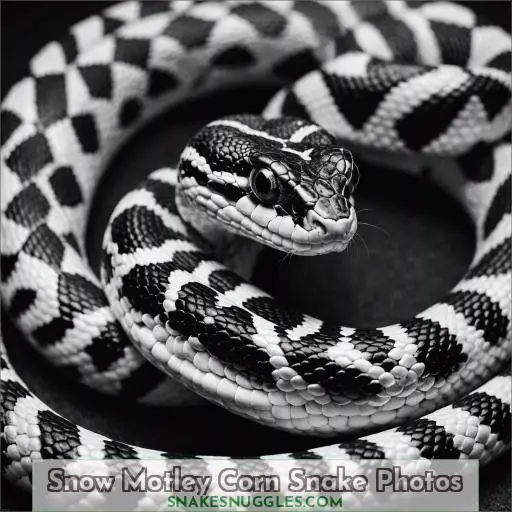 Snow Motley Corn Snake Photos