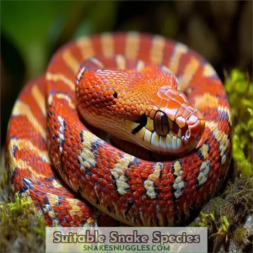 Suitable Snake Species