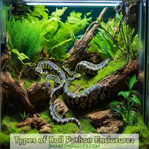 Types of Ball Python Enclosures