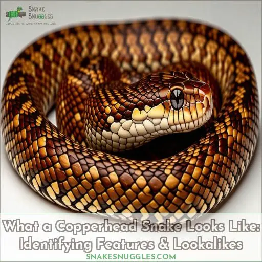 what a copperhead snake looks like