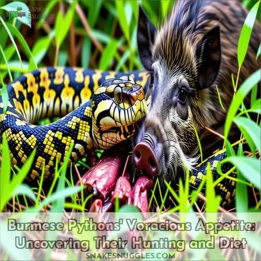 what do burmese pythons eat