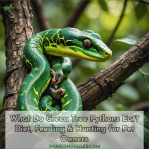 what do green tree pythons eat