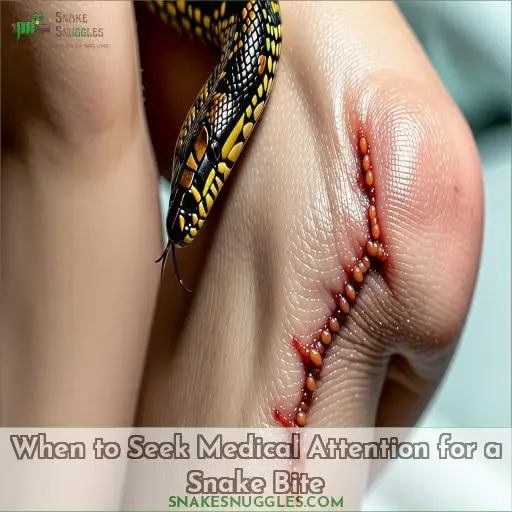 When to Seek Medical Attention for a Snake Bite