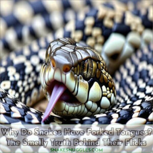 why do snakes have forked tongues