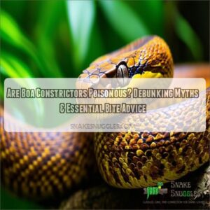 are boa constrictors poisonous