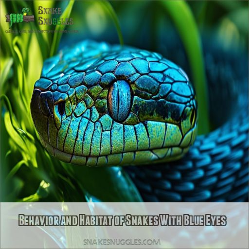 Behavior and Habitat of Snakes With Blue Eyes