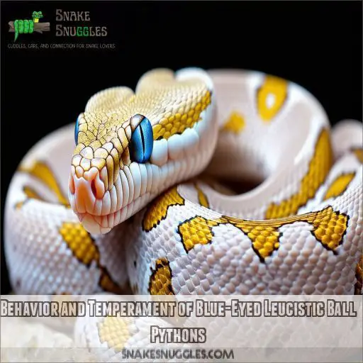 Behavior and Temperament of Blue-Eyed Leucistic Ball Pythons