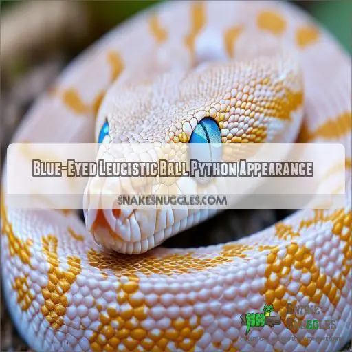 Blue-Eyed Leucistic Ball Python Appearance