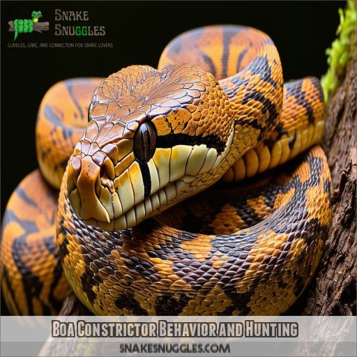 Boa Constrictor Behavior and Hunting