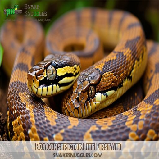 Boa Constrictor Bite First Aid