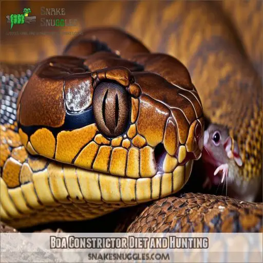 Boa Constrictor Diet and Hunting