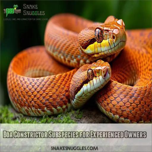 Boa Constrictor Subspecies for Experienced Owners