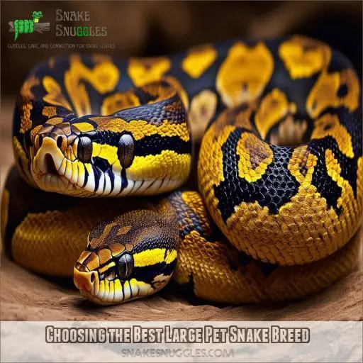 Choosing the Best Large Pet Snake Breed