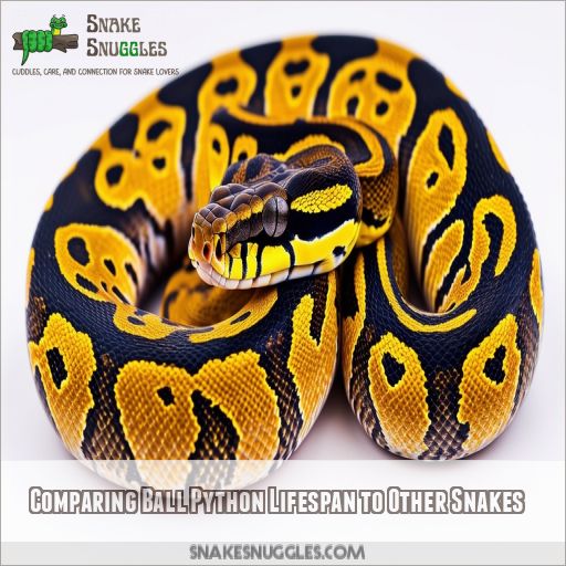 Comparing Ball Python Lifespan to Other Snakes