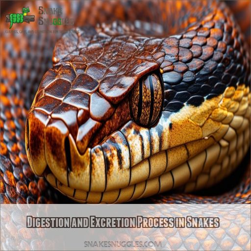 Digestion and Excretion Process in Snakes