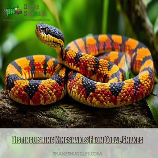 Distinguishing Kingsnakes From Coral Snakes