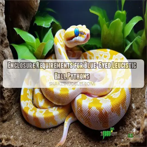 Enclosure Requirements for Blue-Eyed Leucistic Ball Pythons