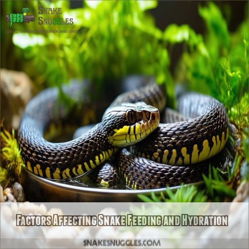 Factors Affecting Snake Feeding and Hydration