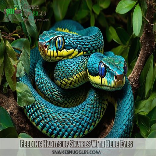 Feeding Habits of Snakes With Blue Eyes