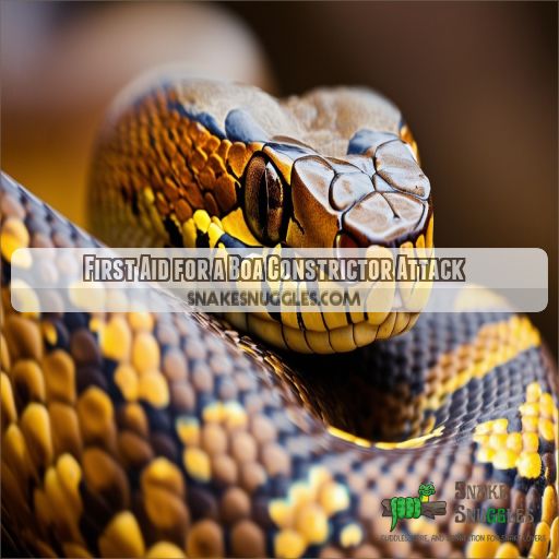 First Aid for a Boa Constrictor Attack