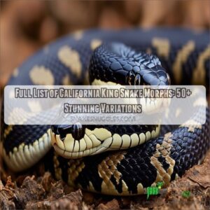 full list of california king snake morphs