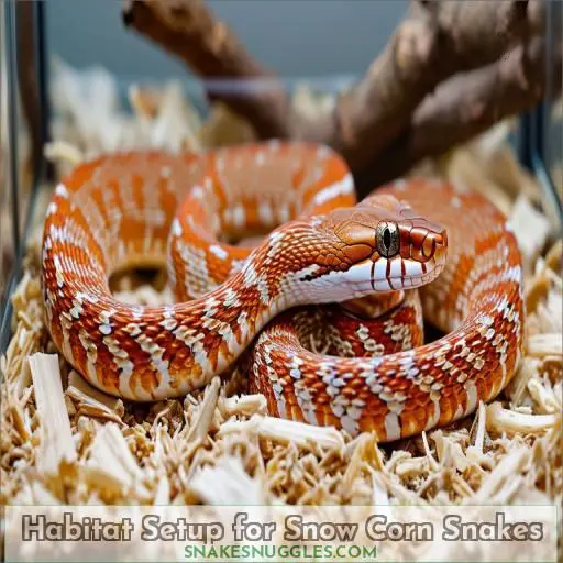 Habitat Setup for Snow Corn Snakes