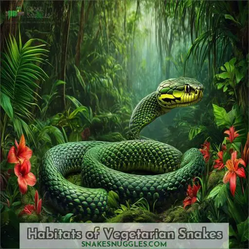 Habitats of Vegetarian Snakes