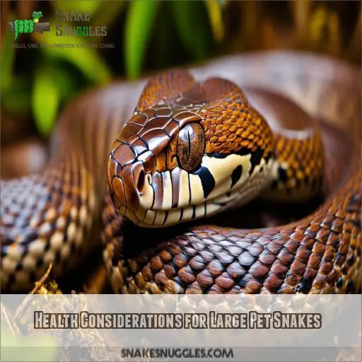 Health Considerations for Large Pet Snakes