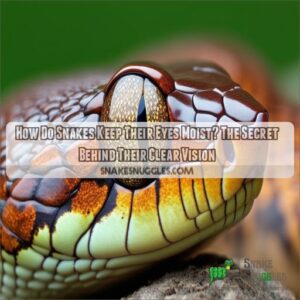 how do snakes keep their eyes moist