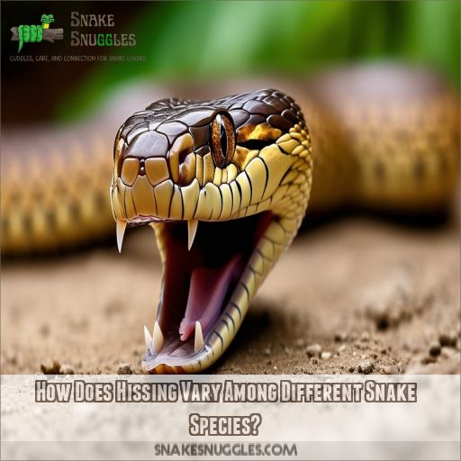 How Does Hissing Vary Among Different Snake Species