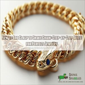 how to add clasp to snake chain