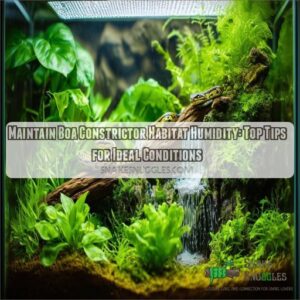 maintain boa constrictor habitat humidity