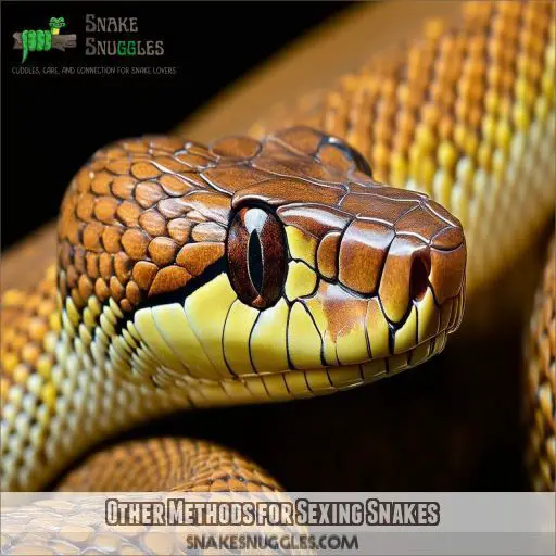 Other Methods for Sexing Snakes