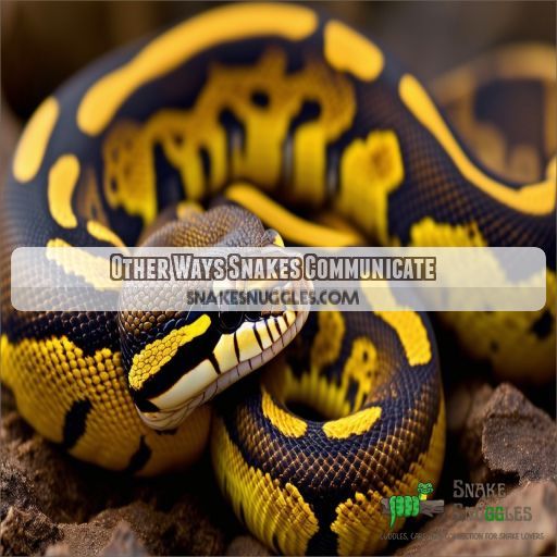 Other Ways Snakes Communicate