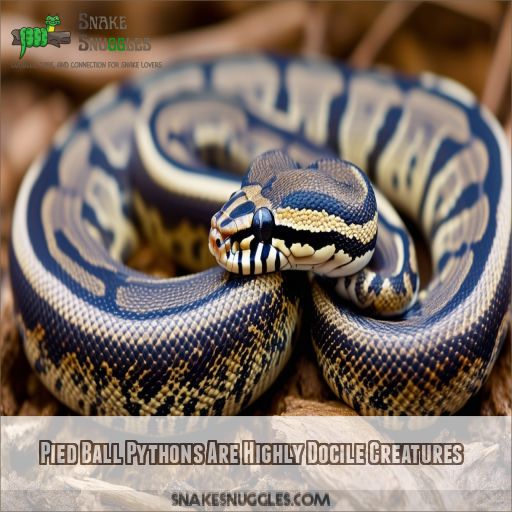 Pied Ball Pythons Are Highly Docile Creatures