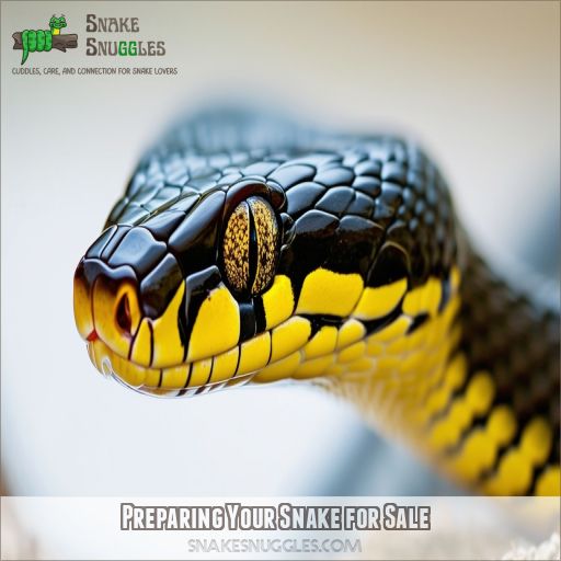 Preparing Your Snake for Sale