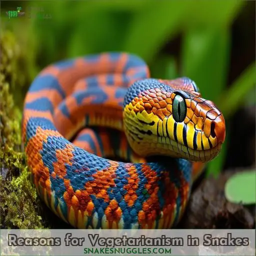 Reasons for Vegetarianism in Snakes