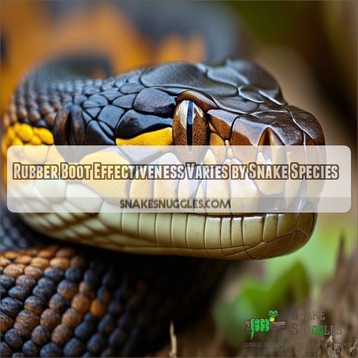 Rubber Boot Effectiveness Varies by Snake Species