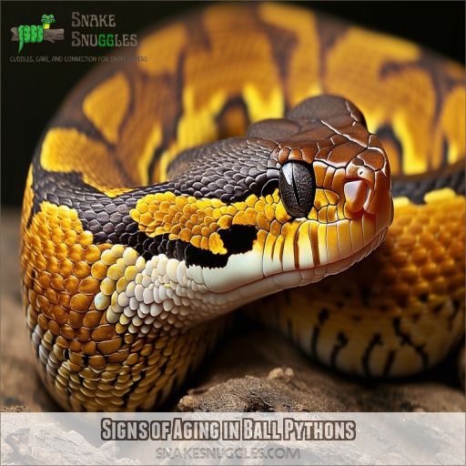 Signs of Aging in Ball Pythons