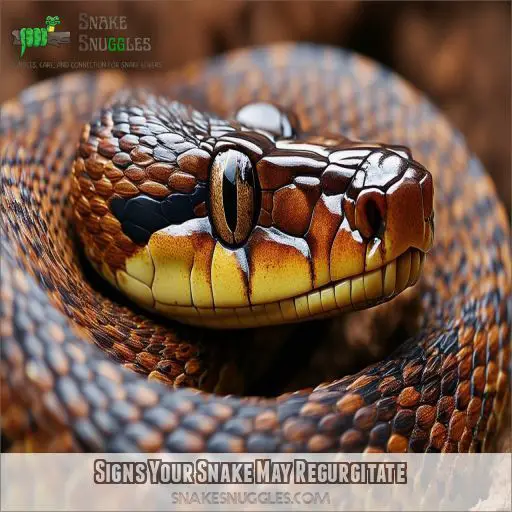 Signs Your Snake May Regurgitate