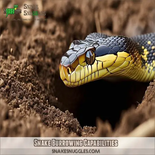 Snake Burrowing Capabilities