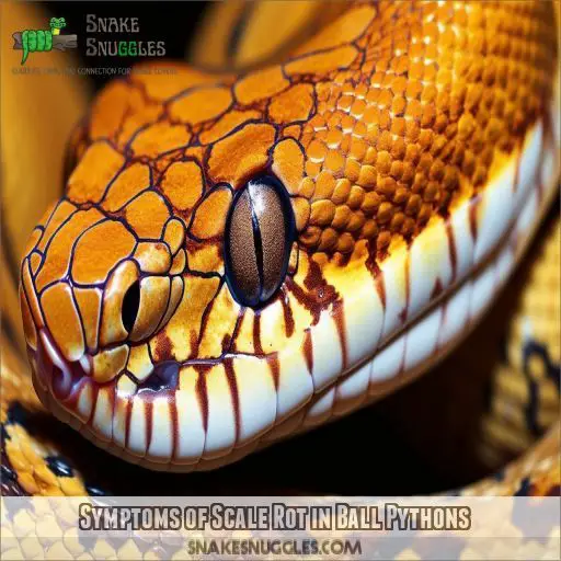 Symptoms of Scale Rot in Ball Pythons