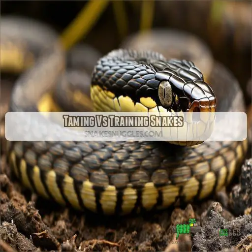 Taming Vs Training Snakes