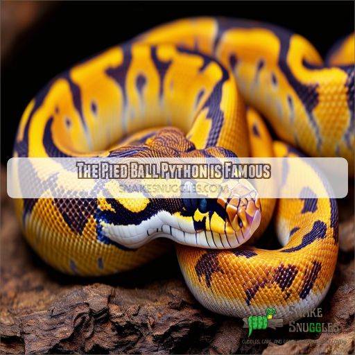 The Pied Ball Python is Famous