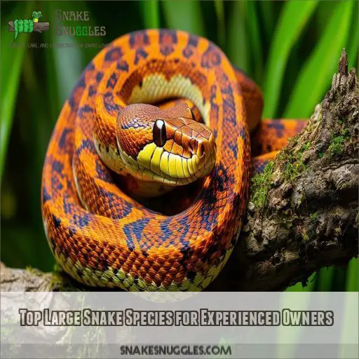 Top Large Snake Species for Experienced Owners