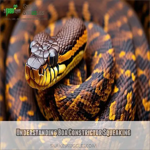 Understanding Boa Constrictor Squeaking